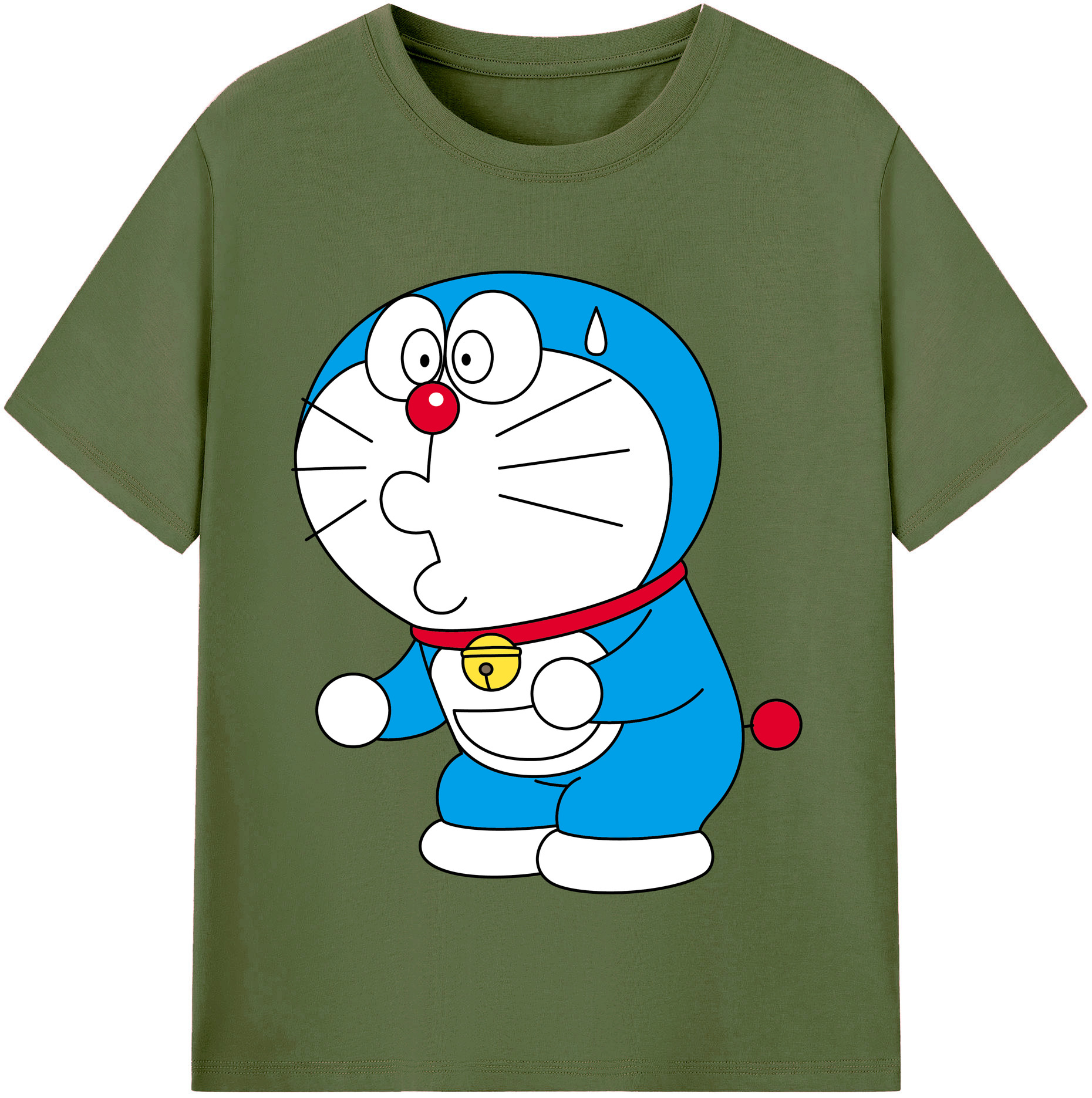 （画像用） ドラえもん Doraemon 綿100％半袖Tシャツ（フロントプリント）